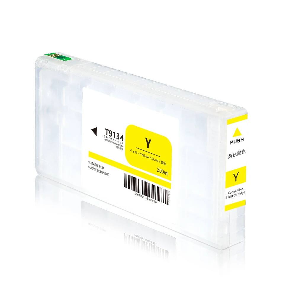 200ML T9131 - T9139 T913A T913B Refillable ink cartridge for Epson SureColor SC-P5000 printer only work European / North America