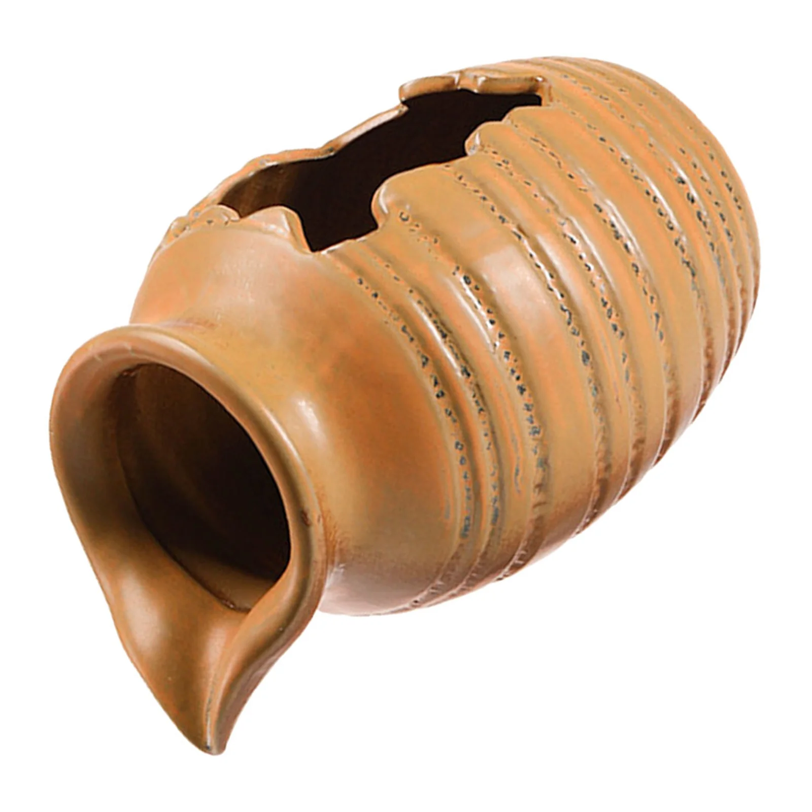 جرة سيراميك على الطراز العتيق نافورة تعميم المياه في الهواء الطلق حديقة ديكور جرة الاسترخاء تدفق نافورة الماء ديكور