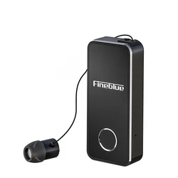 FineBlue F2 Pro calls, Bluetooth earphones, lavalier style, business simplicity, fashion, and telescopic cable vibration