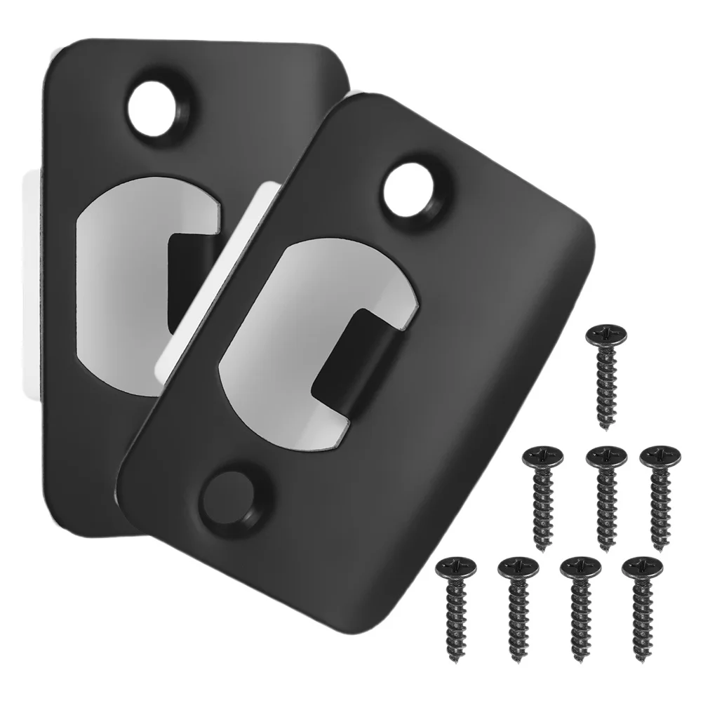 2 قطعة لوحات ديدبولت سترايك من الفولاذ المقاوم للصدأ لمزلاج الباب قفل الباب المعدني لوحة توجيه أجهزة أمن المكتب المنزلي #2