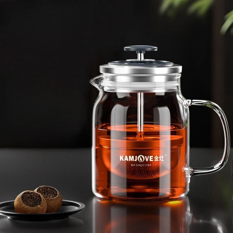 free shipping Kamjove orange Citrus Puer tea pot tea cup heat-resistant glass tea set elegant cup coffee pot