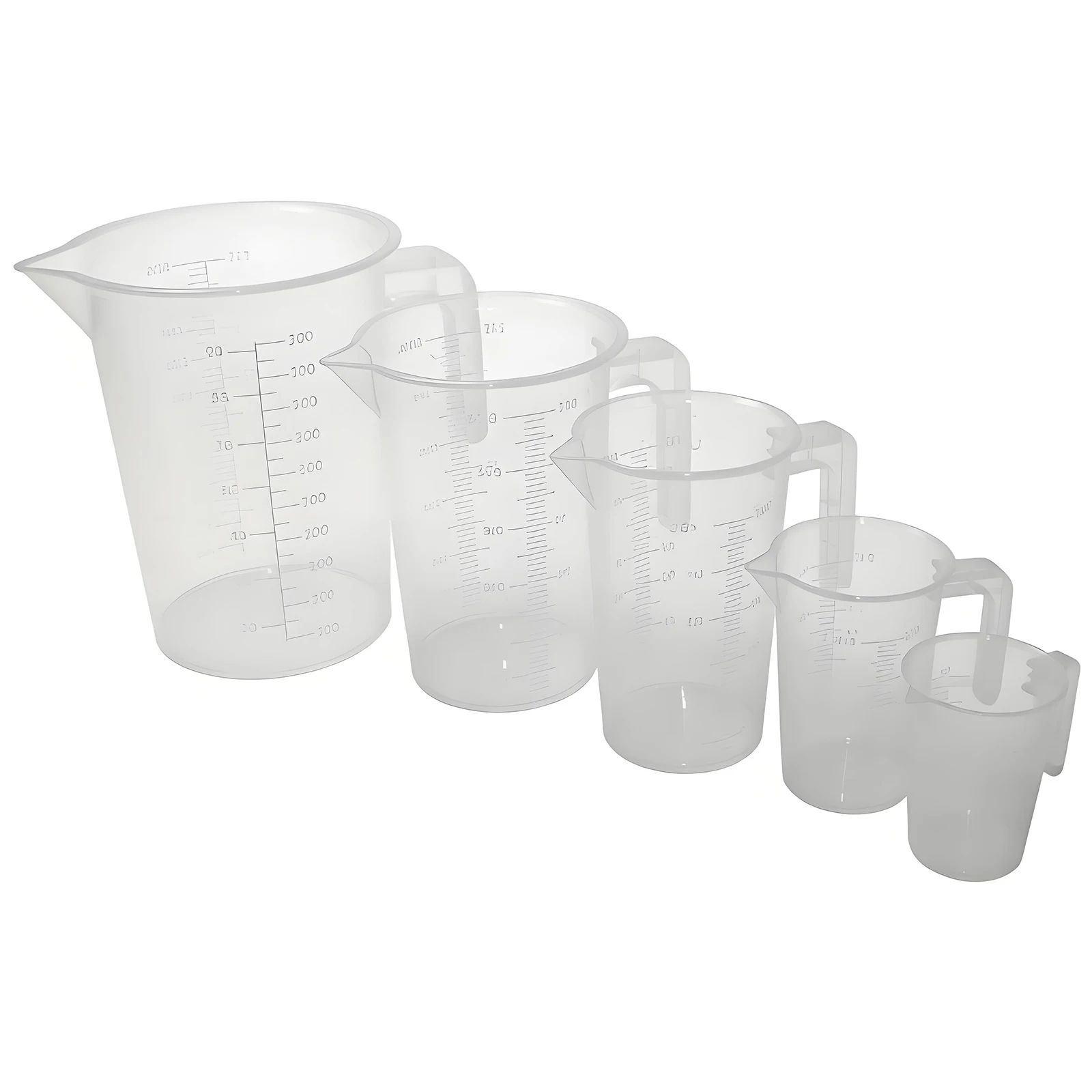 5 Pcs Kit Plastic measuring cup with graduation multifunctional plastic cup gardening watering kettle