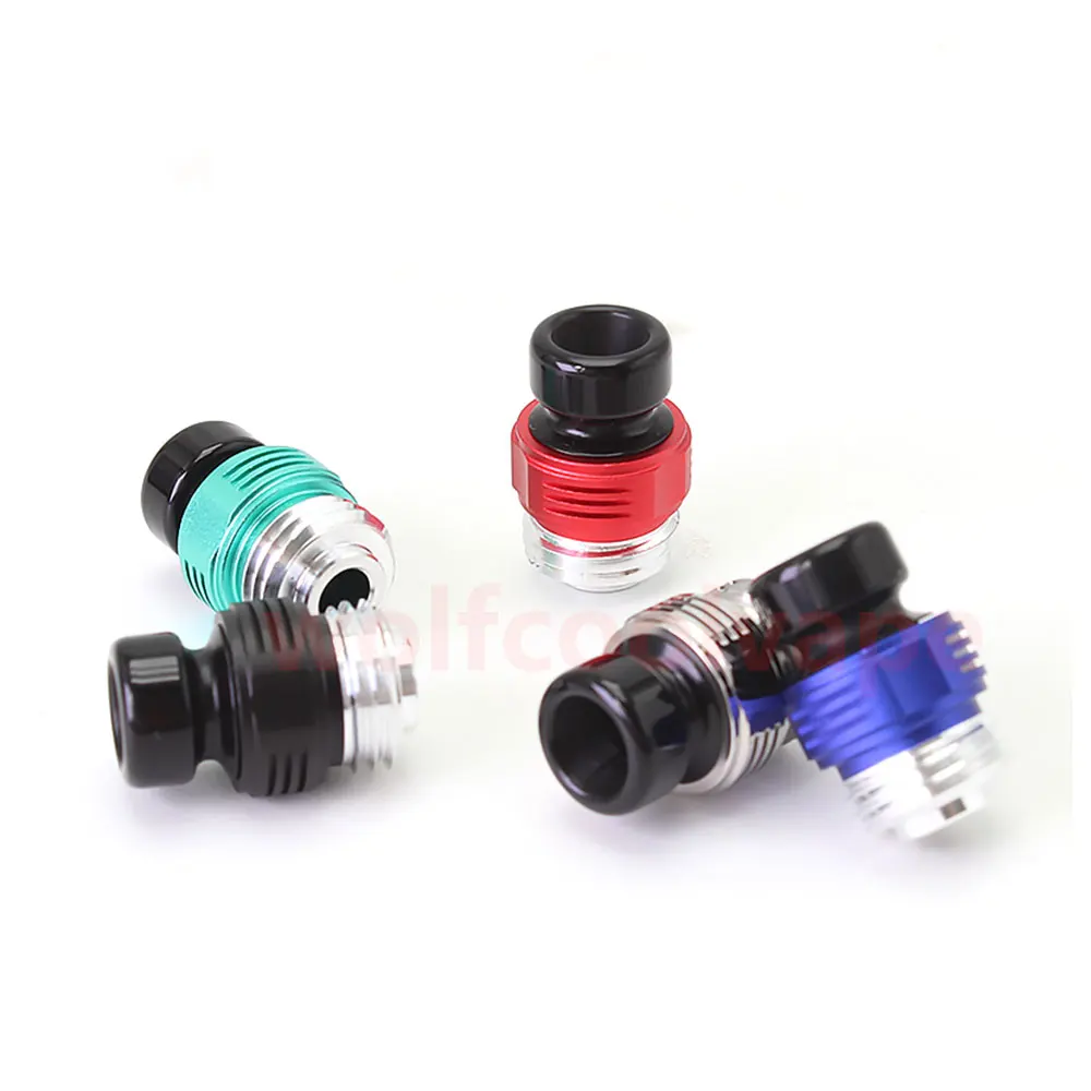 HOT Authentic ETU Flash Nut Drip Tip for sxk BB / Billet / Boro AIO Box Mod 316 Stainless Steel + POM