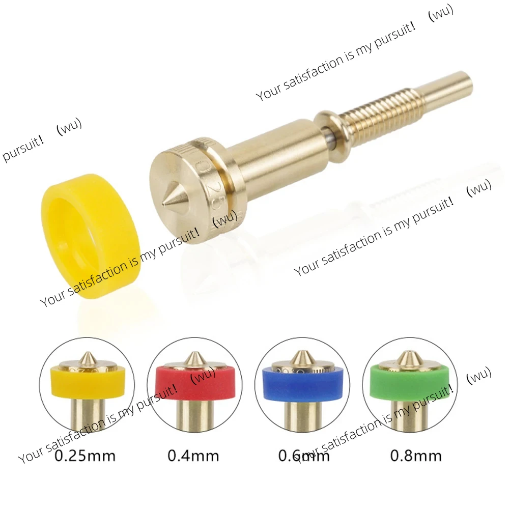 Revo All-in-one Nozzle For Revo Ceramic Hotend 0.25/0.4/0.6/0.8mm 3D Printer Heatbreak BrassTitanium Nozzle For E3D Revo Hot End