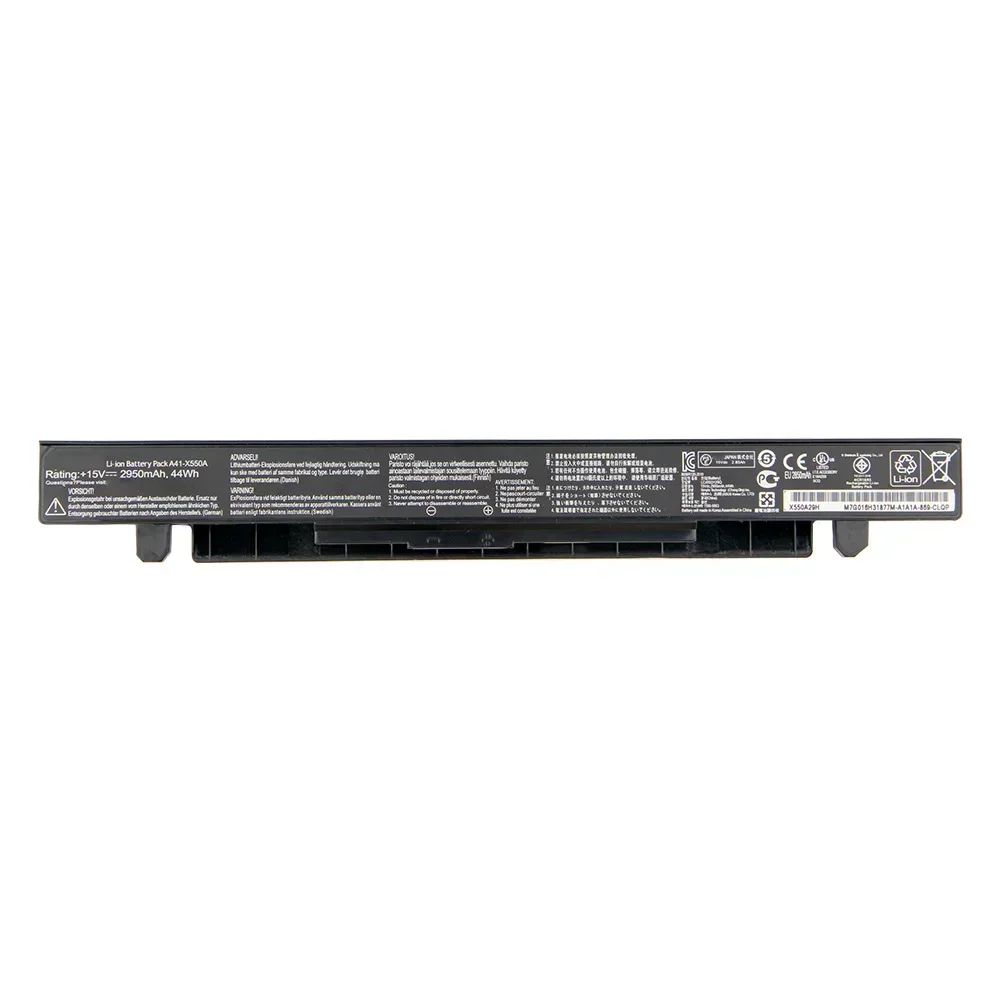 Replacement Battery A41-X550A 2950mAh For ASUS X450v X550v Y581c Y481c W40c A450VB A450VC A450VE A550C A450C Quality Batteries