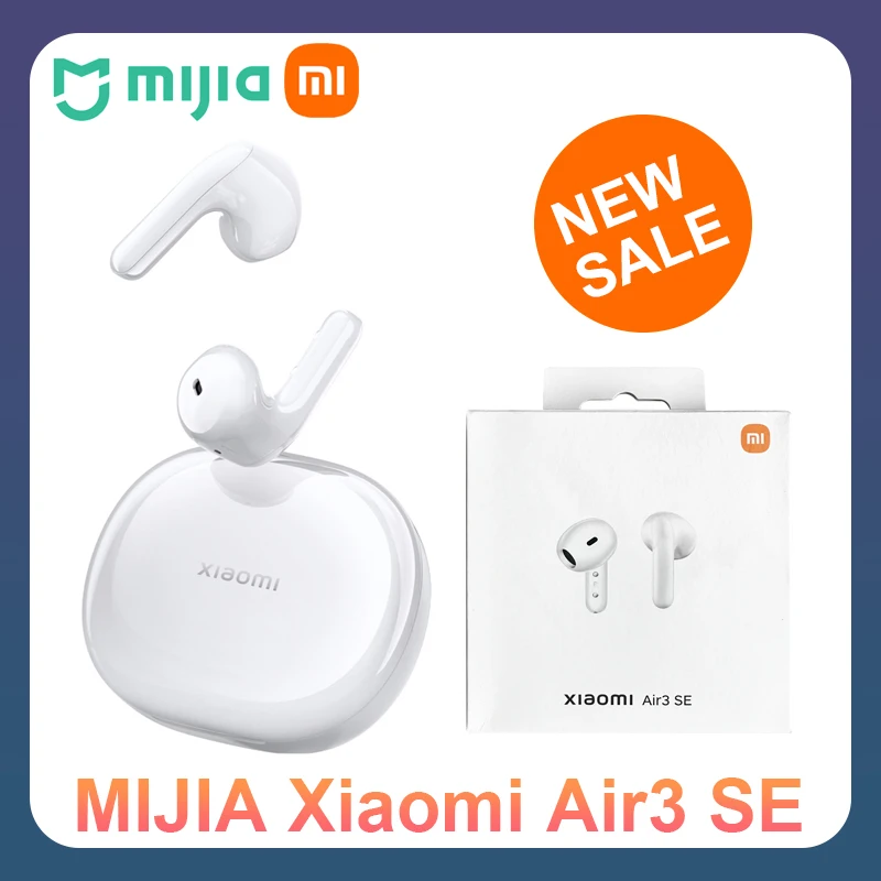 MIJIA Xiaomi Air3 SE White Fashion Bluetooth Earphones Chinese Version Ture Wireless Headset with Mic Touch Control Good Sound