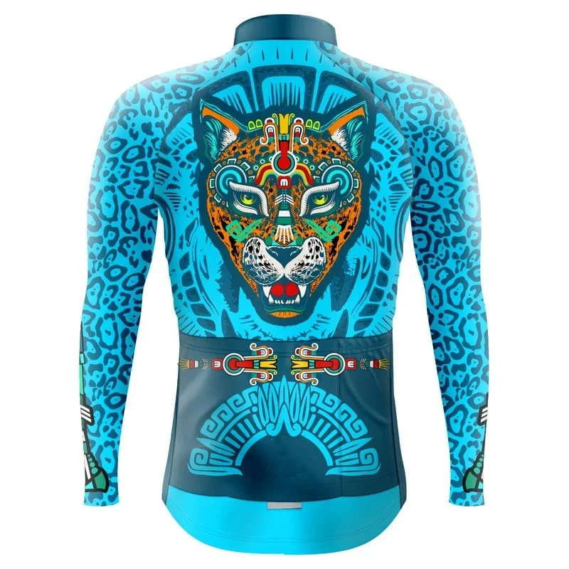 Green Cycling Jersey Long Sleeve Men Mountain Road Bike Jersey Team Bicycle Clothing Mtb