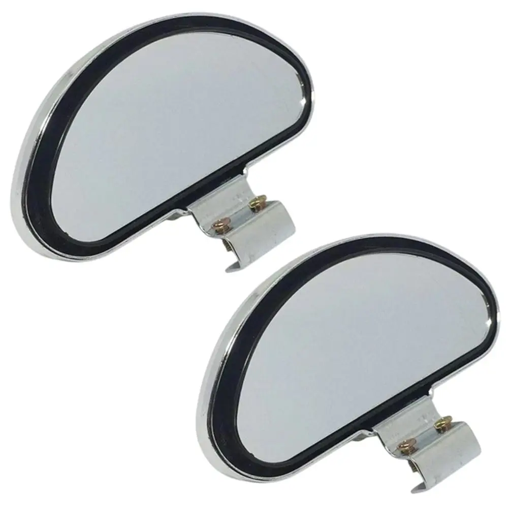 

2Pcs HD Glass Car Rear View Mirror Adjustable 360 Degree Blind Spot Convex Mirrors Universal Safety Reversing Auxiliary Mirror