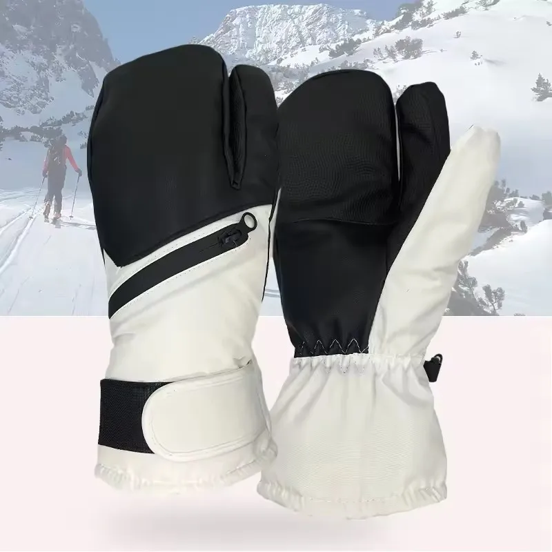 

Xiaomi Men Women Teens Winter Warm Skiing Gloves Water Repellent Thickened Warm Touch Screen Five Fingers Mittens for Ski&Snowbo