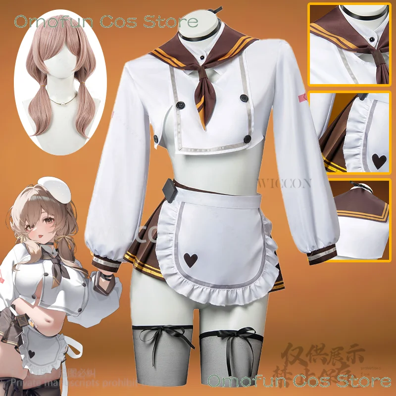 

Bready Cosplay Game NIKKE：The Goddess Of Victory Sweet Midriff Sexy Kawaii Dress Lolita BBW Girls Wear Wigs Cos Customized