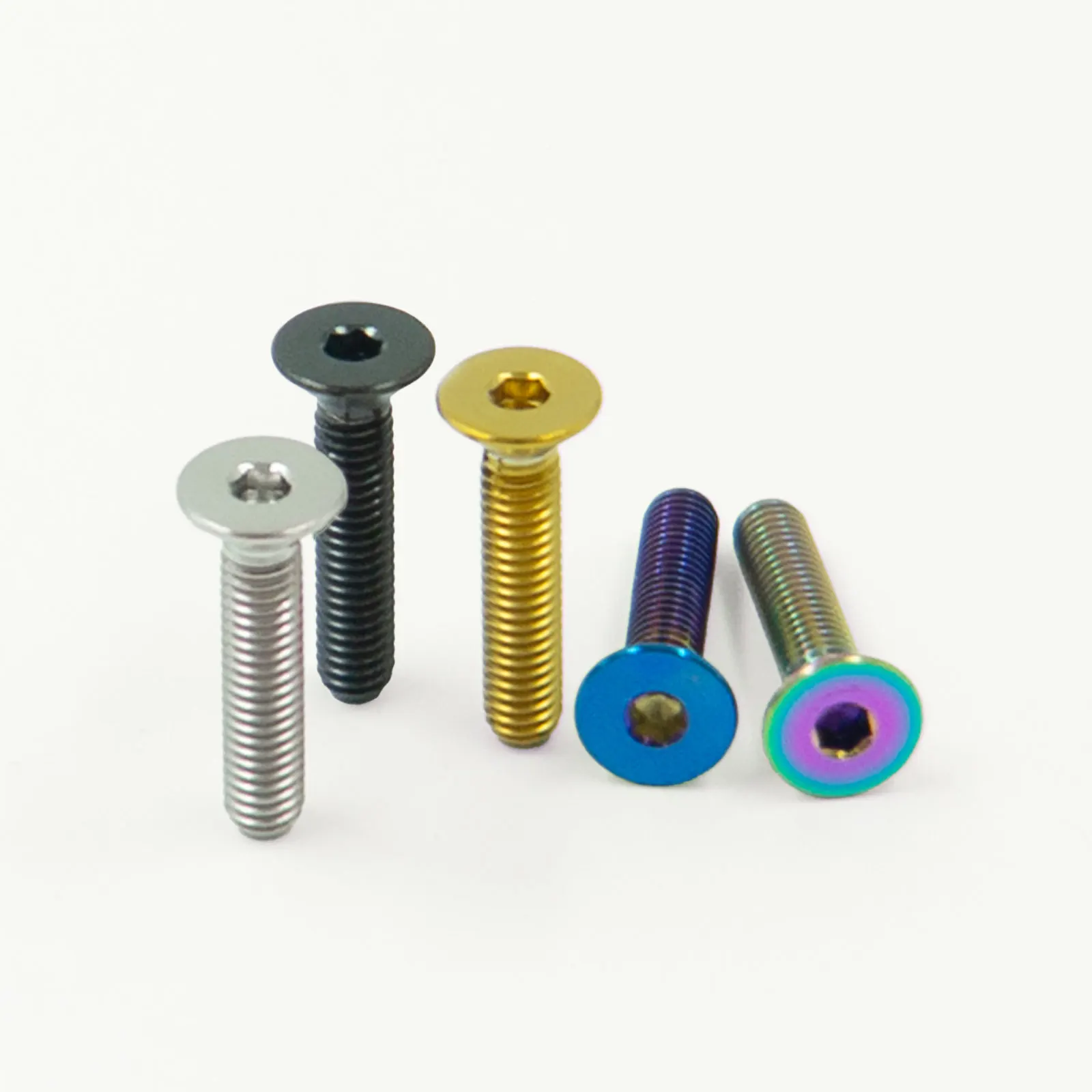 AliExpress Ti-meda Tech Bike Stem Countersunk Screw M6 x 25 30 35 40mm Titanium Alloy Flat Head Headset Cap Bolt Bike Headset Stem Top Cap Fixing Bolts