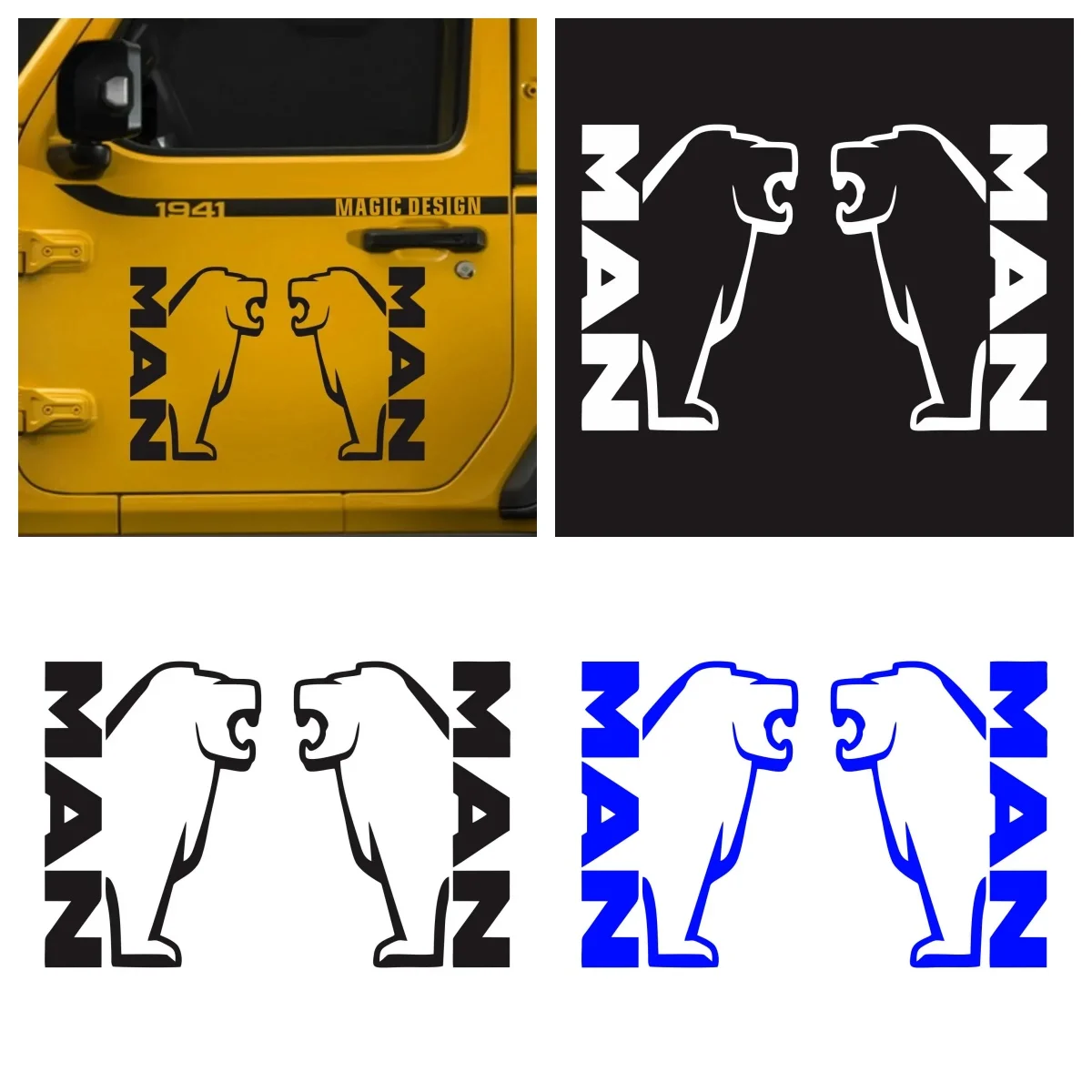 

Lion Shape Stickers for MAN Truck - Creative Waterproof Decals for Car Decoration & Scratch Cover