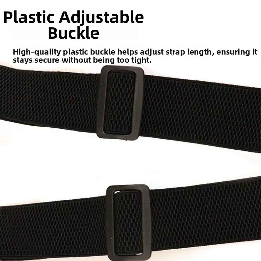 Heavy Duty Work Suspenders Y-Type X-Type 3.8cm Wide Adjustable Suspenders with 3/4 Rotatable Gripper Clasps Retro