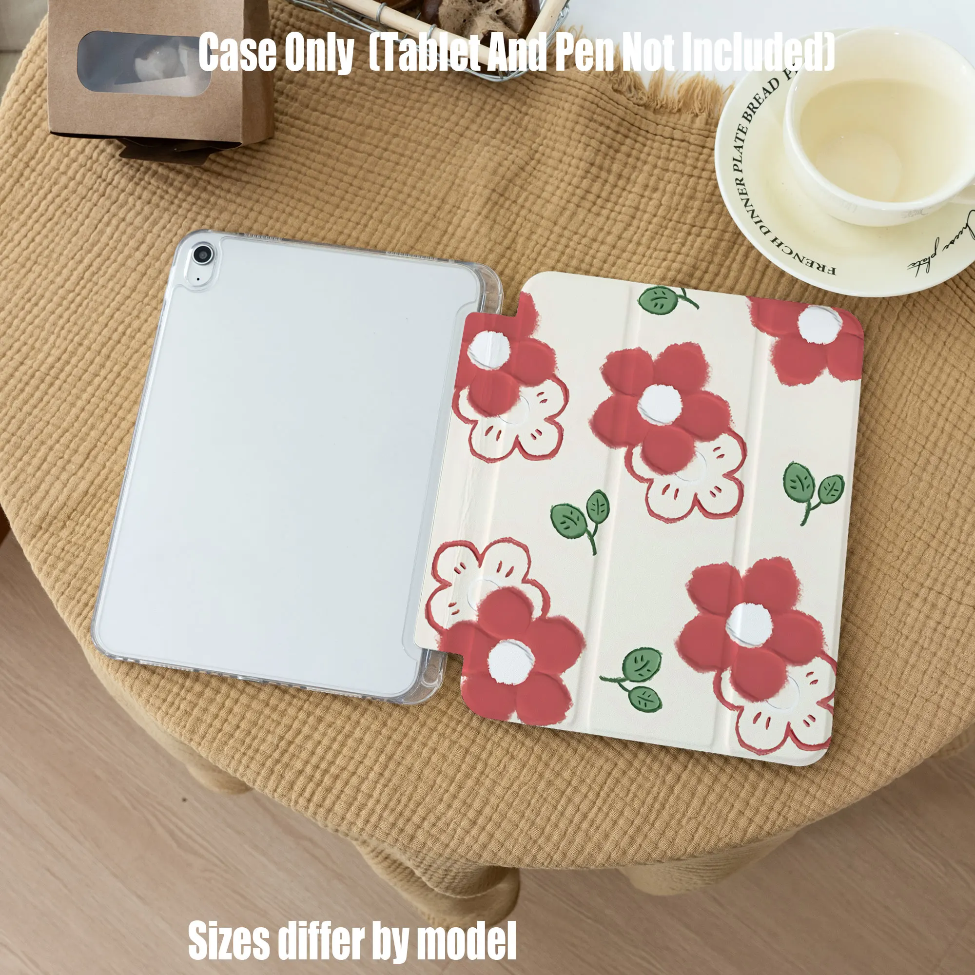 Slim Fit Premium TPU Tablet Cover, Shockproof Durable Lightweight Protective Case for iPad Samsung Huawei Honor Redmi Xiaomi
