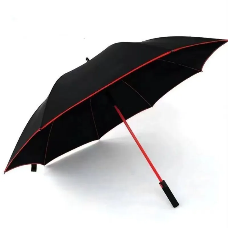 

For Audi Sport Fashion Personality Long Textured Handle Umbrella Red Bone Thickening Rainy And Sunny Dual Use Golf Umbrella