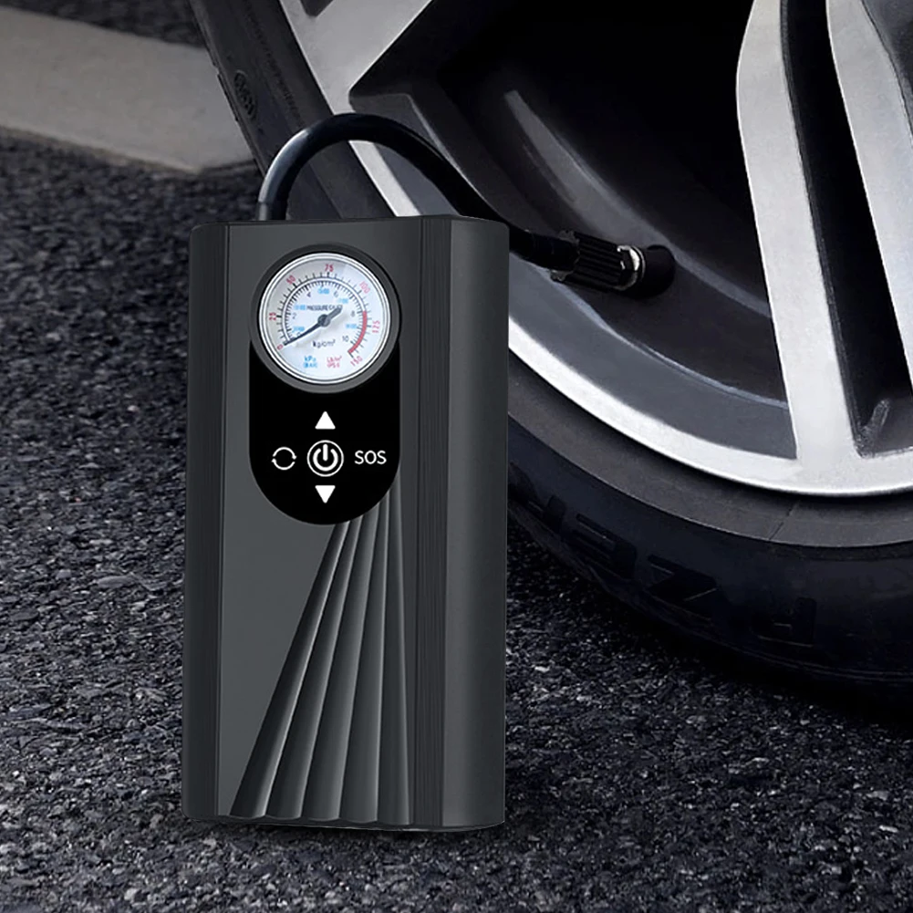 Car Tire Inflatable Pump High Precision Portable Car Air Compressor Rechargeable 150PSI LCD Display for Car Motorcycle Bike Ball