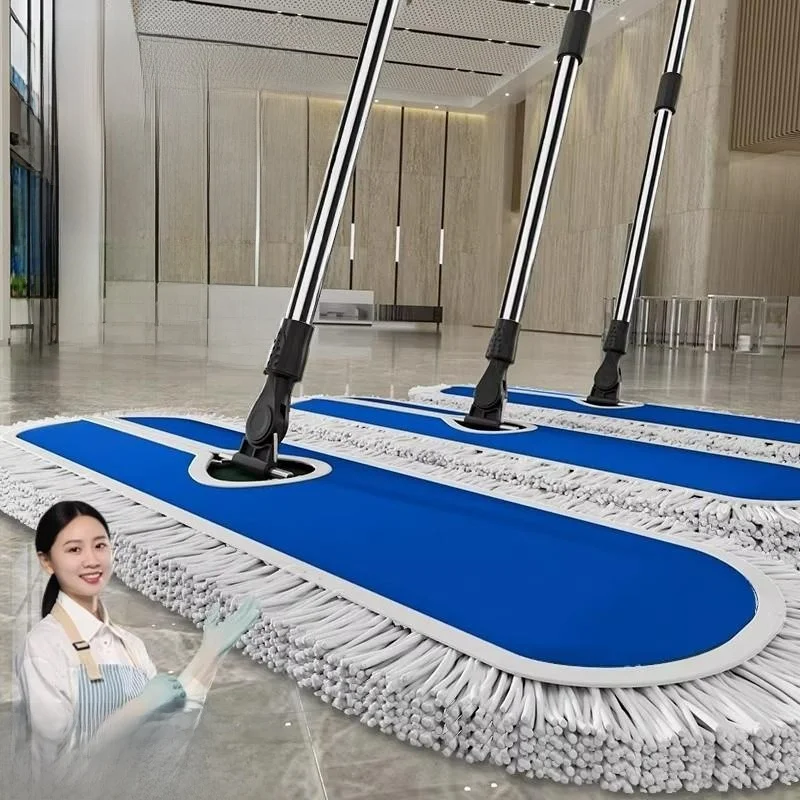 large-size-flat-mop-for-home-hotel-water-absorbent-cotton-thread-floor-cleaning-tool-replaceable-cloth-mop-head-warehouse-fac