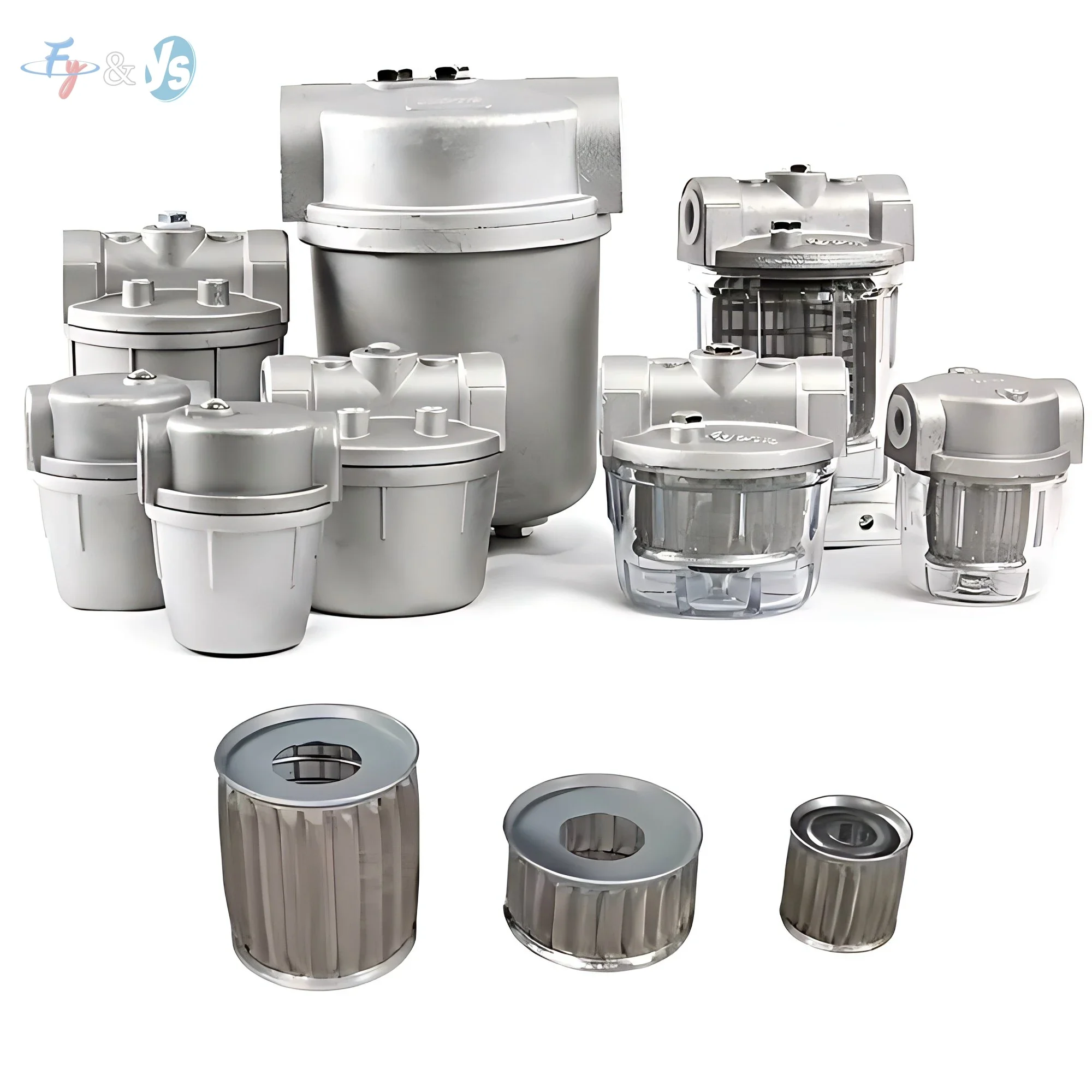 Oil Filter for Oil Burners,Aluminium Body with Clear P.C. Cup,1/4