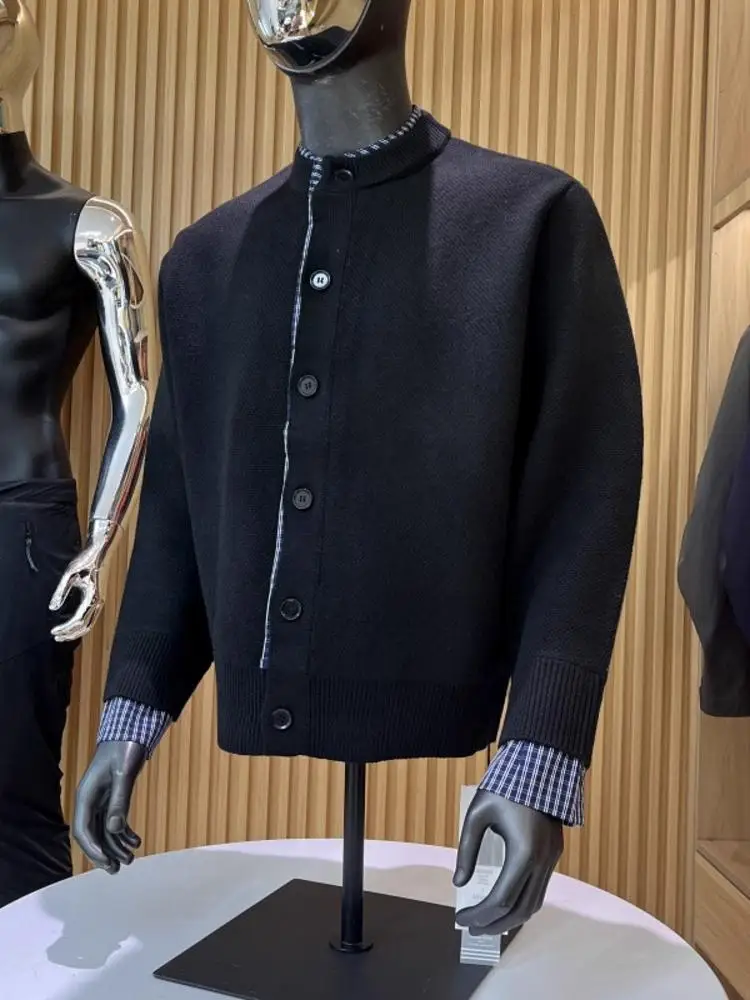 

Premium Feel! Couple Sle! Autumn New Men's Versatile Loose Knitted Cardigan Sweater Jaet Soft Polyester Fiber Long Sve