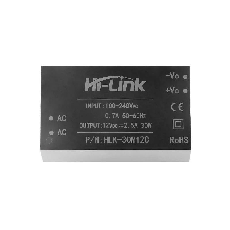 HLK-30M12C Hi-Link AC-DC Isolated Regulated Power Supply Module 220V to 12V 2.5A 30W with Built-in EMC Circuit