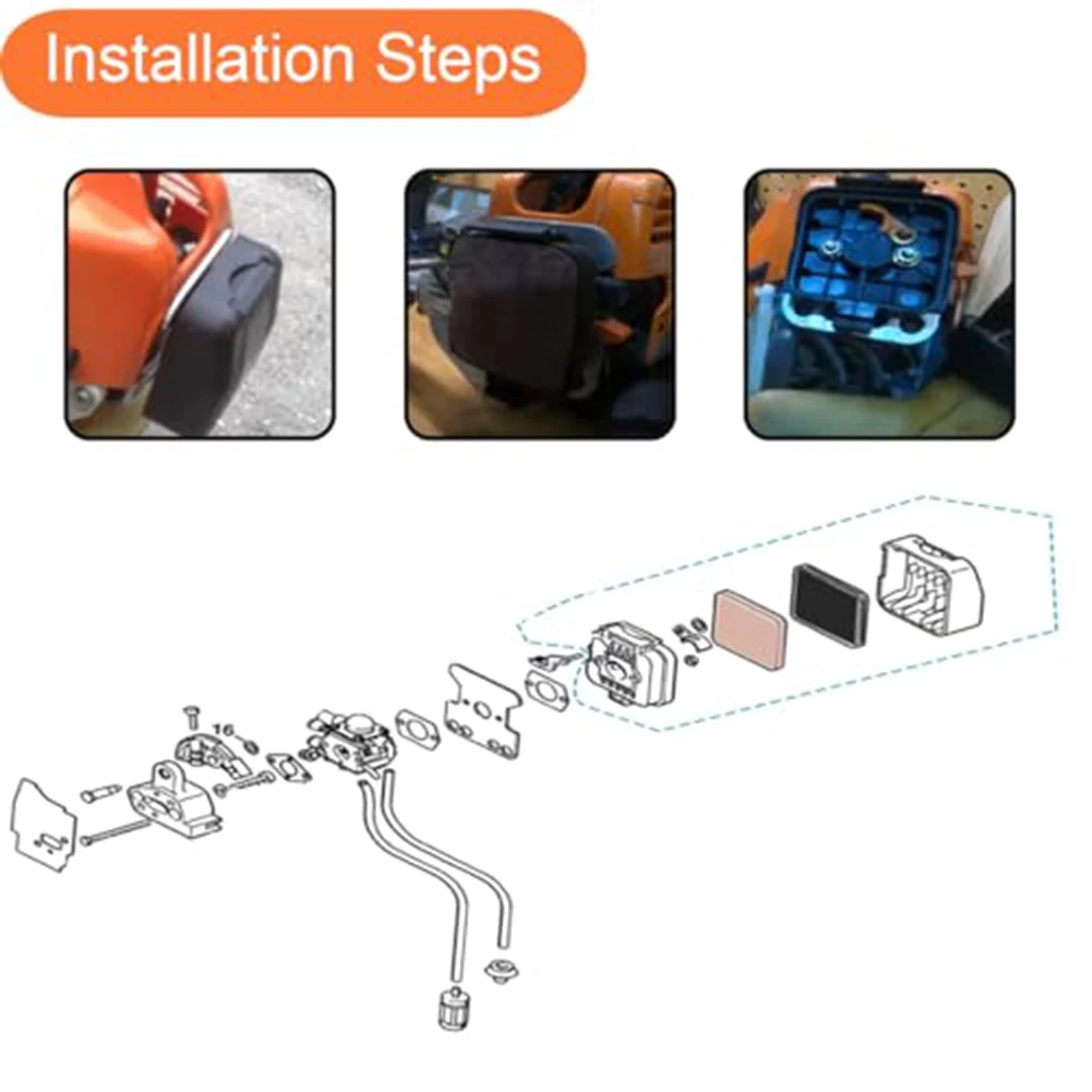 Air Filter Kit for Hedge Trimmers and Leaf Blowers including For HS80 For FS80 For FS85 For BG75 For FC75 Models