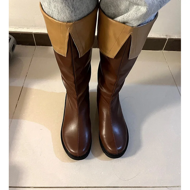 

v;3,f\6,k;Hetalia Russia Ivan Braginsky Cosplay Costume Shoes Brown Handmade Bootsr;6,b\7,j/