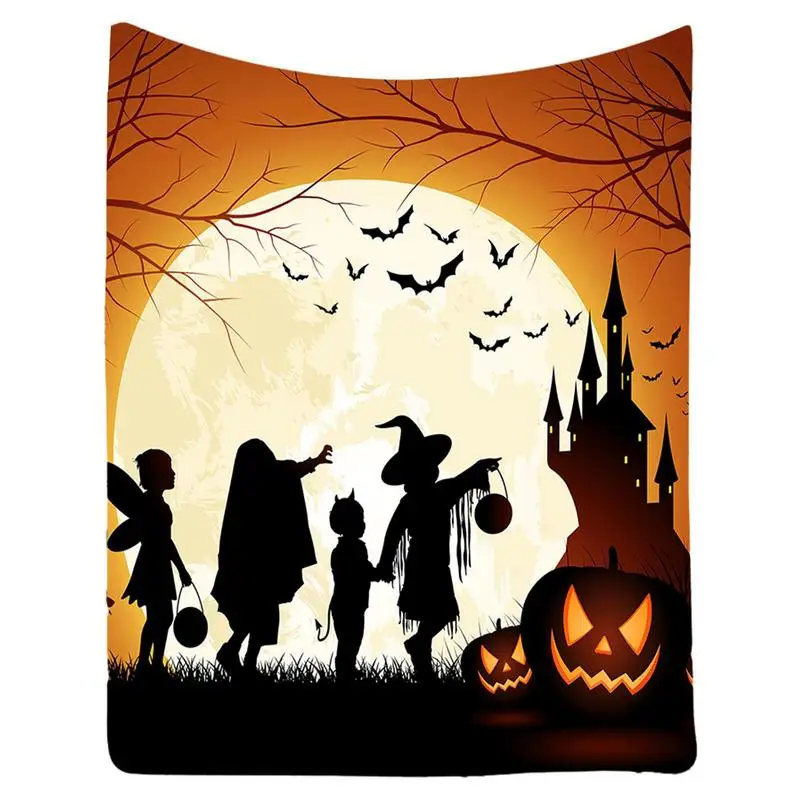 Halloween Throw Blanket 39 X 59 Inch Lightweight Blanket Cozy Warm Fleece Blanket Halloween Decoration For Couch Bed Sofa