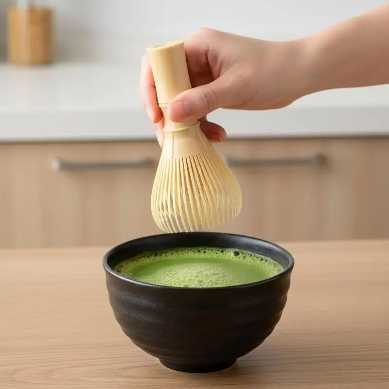 Matcha Whisk Professional Food Grade Resin High Efficiency Green Tea Frother for Tea Ceremony Cafe Commercial Use