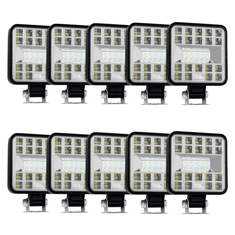 Off-Road LED Light Bar, 29 Spot Beams, 12V/24V Universal Waterproof Kit for Jeep Wrangler, Truck, SUV, 4x4, ATV