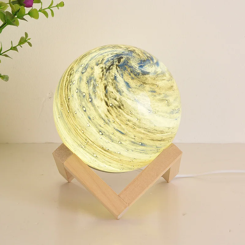 Kreative Planeten Tisch Lampe FÜHRTE Mond Sterne Lampe Einfache kinder Schlafzimmer Nacht Atmosphäre Lampe Dekoration Kleine Nacht Lampen