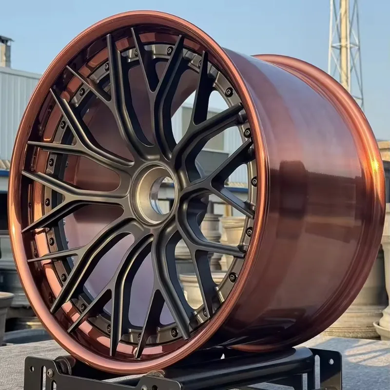 Custom 2-Piece Forged Wheels for Sale 18 19 20 21 22 Inch 5*112 5*114.3 6061 Aluminum Alloy Passenger Car Forged Wheels Rim