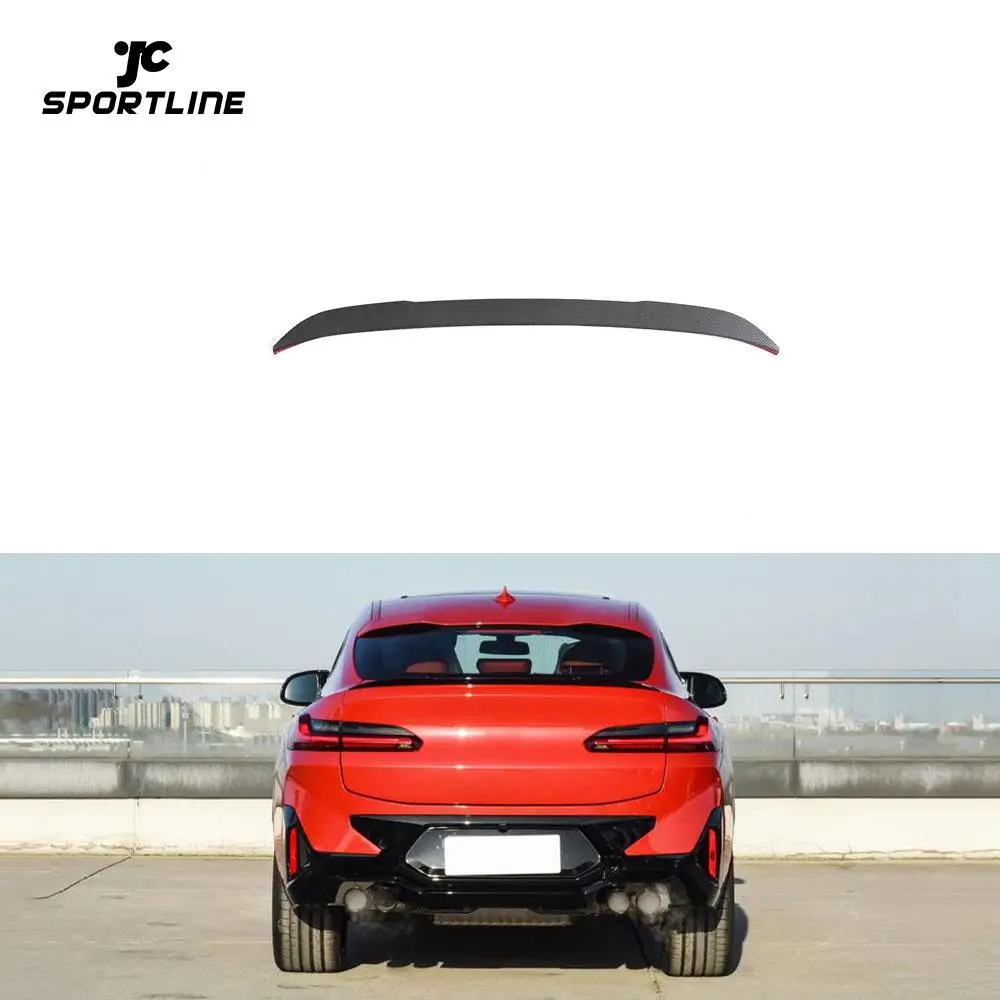 

Carbon Fiber Rear Trunk Spoiler Boot Wing Lip For BMW X4 X4M G02 F98 2023 2024 Facelift