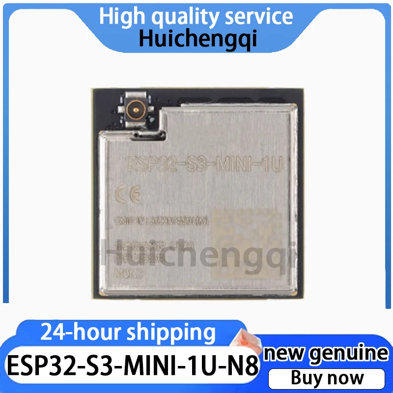 1PCS Genuine ESP32-S3-MINI-1U-N8 Wi Fi+Bluetooth 5.0 8MB 32-bit Dual Core MCU Module