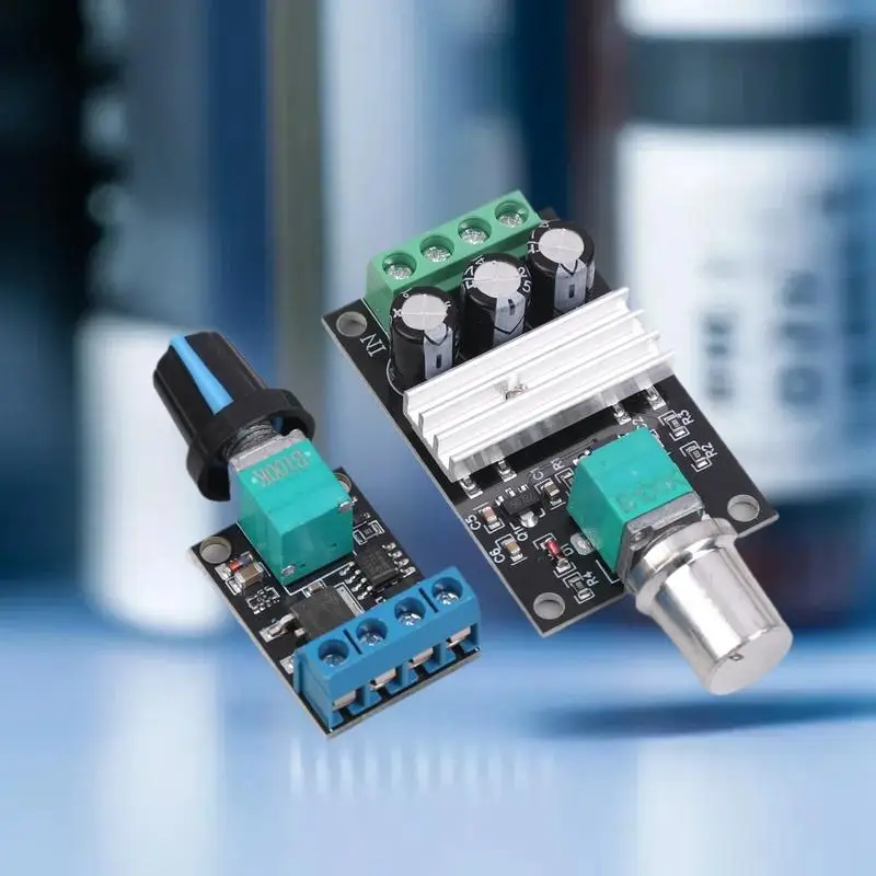 2-10A PWM DC Motor Speed Controller - Stepless Governor & LED Dimmer Module, Universal Voltage Regulation