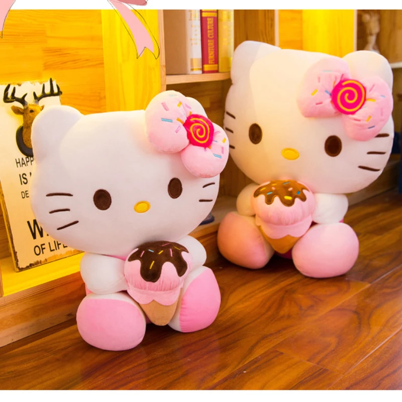 

Sanrio мороженое Hello Kitty аниме милые кошки детские мягкие игрушки плюшевые игрушки кавайные Детские Рождественские подарки плюшевые куклы кавайные