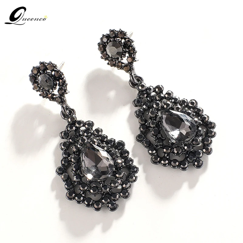 Black Woman's Earring Drop Long Dangling Wedding Earrings Women Dropshipping Center Earings For Women Bride Luxury Jewelry