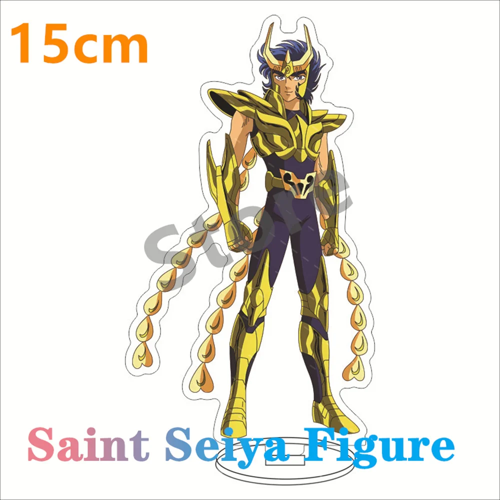 Figuras de Anime Saint Seiya Dohko, soporte acrílico para Cosplay, modelo de placa, decoración de escritorio, letrero de pie, regalos para seguidores, 15cm