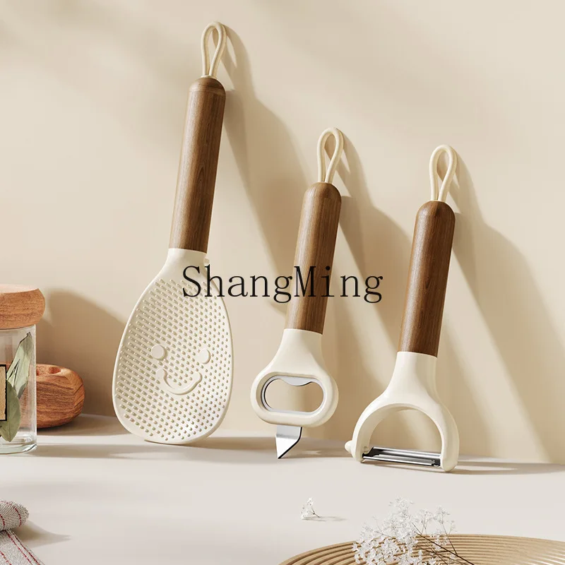 

CL Kitchen Gadget Set Fruit Peeling Scraper Bottle Opener Rice Spoon Combination Household Artifact