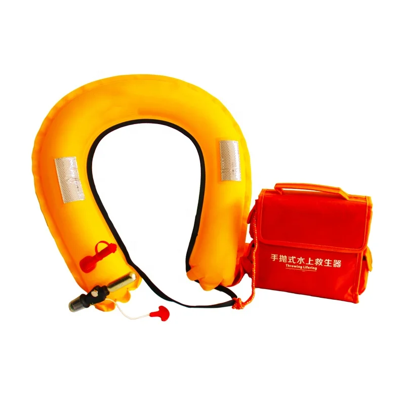 Throwing Automatic Inflatable Life Buoy Life Jacket