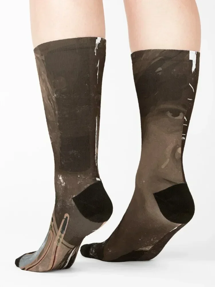 No Country For Old Men - Anton Chigurh - Javier Bardem - Friendo Socks funny gift new in's football snow Socks Female Men's