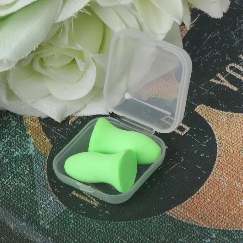 62KA 2 szt. Miękkie, stożkowe zatyczki do uszu z pianki do spania, wygodne, redukujące hałas, do spania, przeciw chrapaniu, podróżne