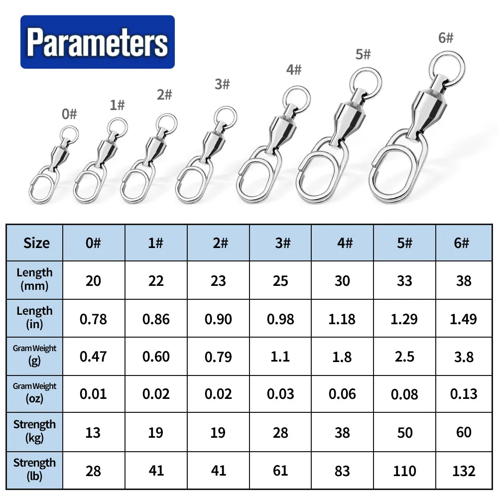 10Pcs Fishing Lure Bait Connector Stainless Steel High Quality Double Swivel Rings Oval Split Rings Fishing Tackle Accessories