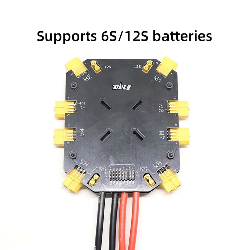7oz High-Current 480A Power Distribution Board for Large 8-Axis Multi-Rotor Agricultural Drone ESCs