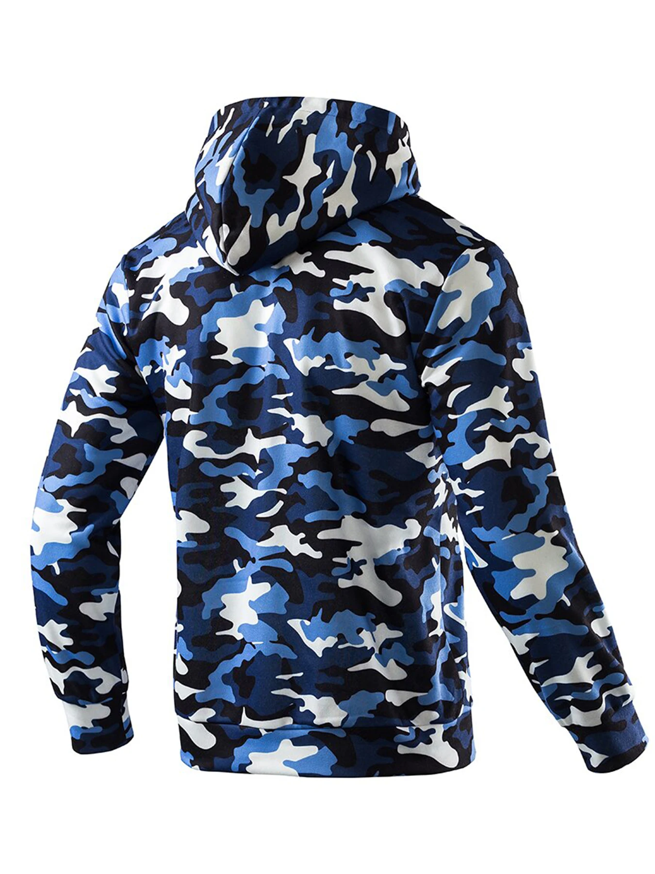 Autumn and winter leisure fitness sports trend brand camouflage print hoodie