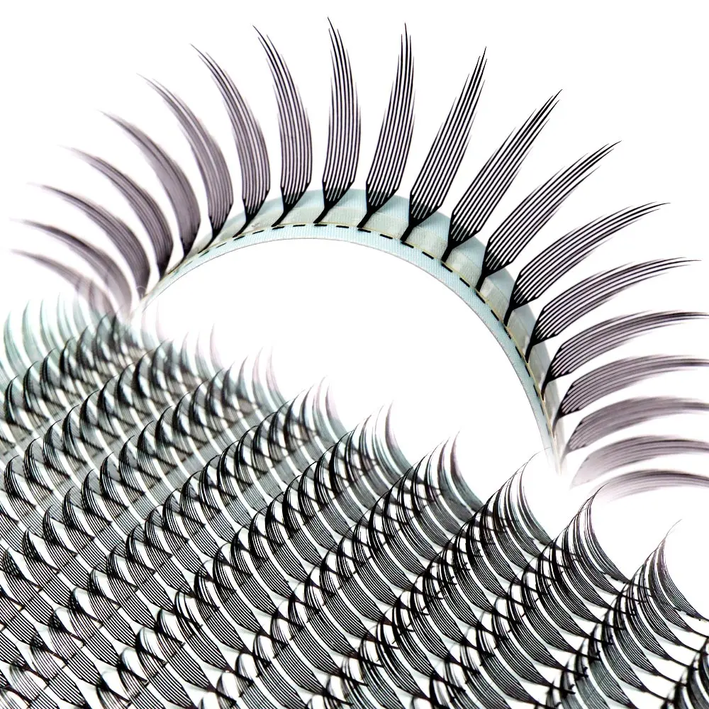 CMICC Nowe Rzęsy Komiksowe Spire, Pojedyncze Naturalne Kaszmirowe Rzęsy Manga, Super Miękkie Rzęsy w Kształcie Piór, Rzęsy Pteris