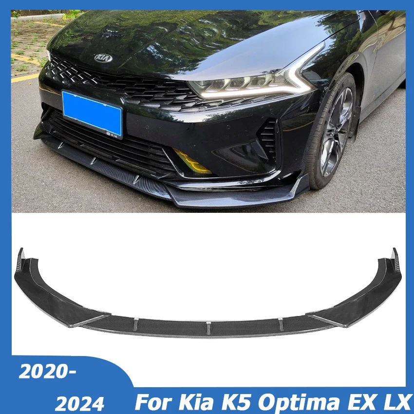 

For Kia K5 Optima EX LX 2020 2021 2022 2023 2024 Front Bumper Lip Splitter Body Kit Spoiler Deflector Guard Car Accessories