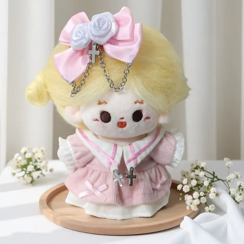 10 سنتيمتر دمية القطن فستان الأميرة الجميل الزي مع أغطية الرأس دمى أفخم الملابس والاكسسوارات فساتين الموضة تنورة الديكور