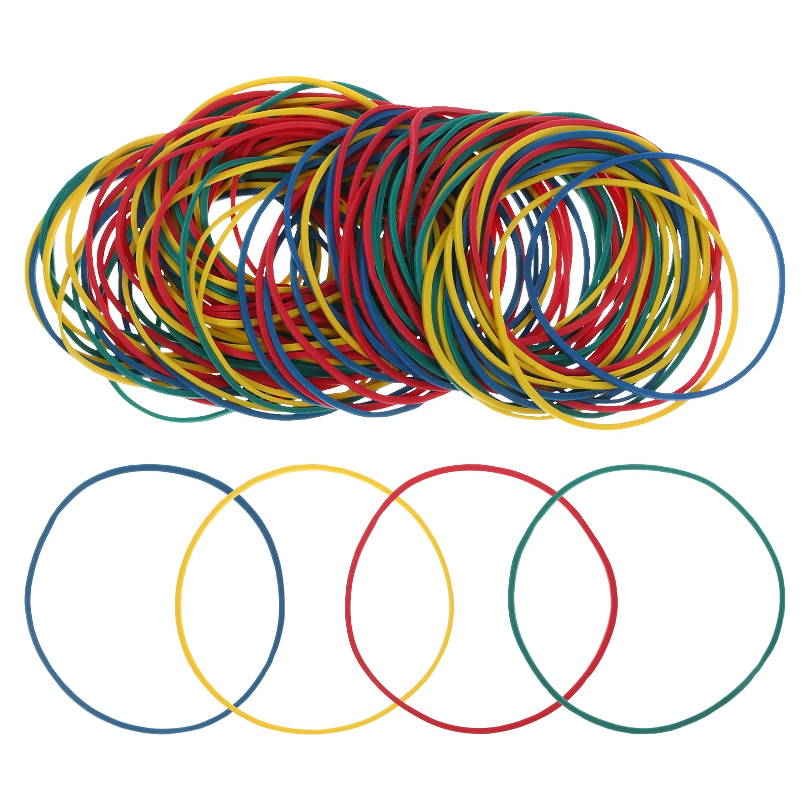 Colorful Rubber Bands Heavy Duty Elastic Cord For Home Office Supplies Binding Rubber Rings Thickened Small Elastic Bands
