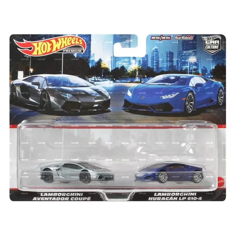 Original Hot Wheels Premium Car Culture Diecast 1:64 Voiture Nissan Skyline BMW Lamborghini Ford Lancia Kid Boy Toy for Children