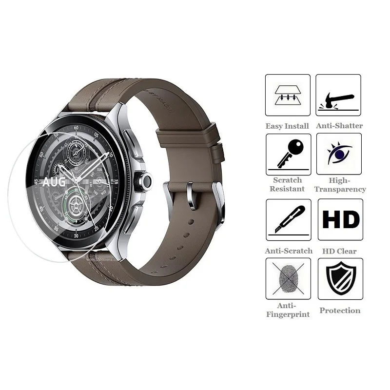 5PCS Screen Protector for Xiaomi Watch 2 Pro Smartwatch Tempered Glass Anti-Scratch Protective Film